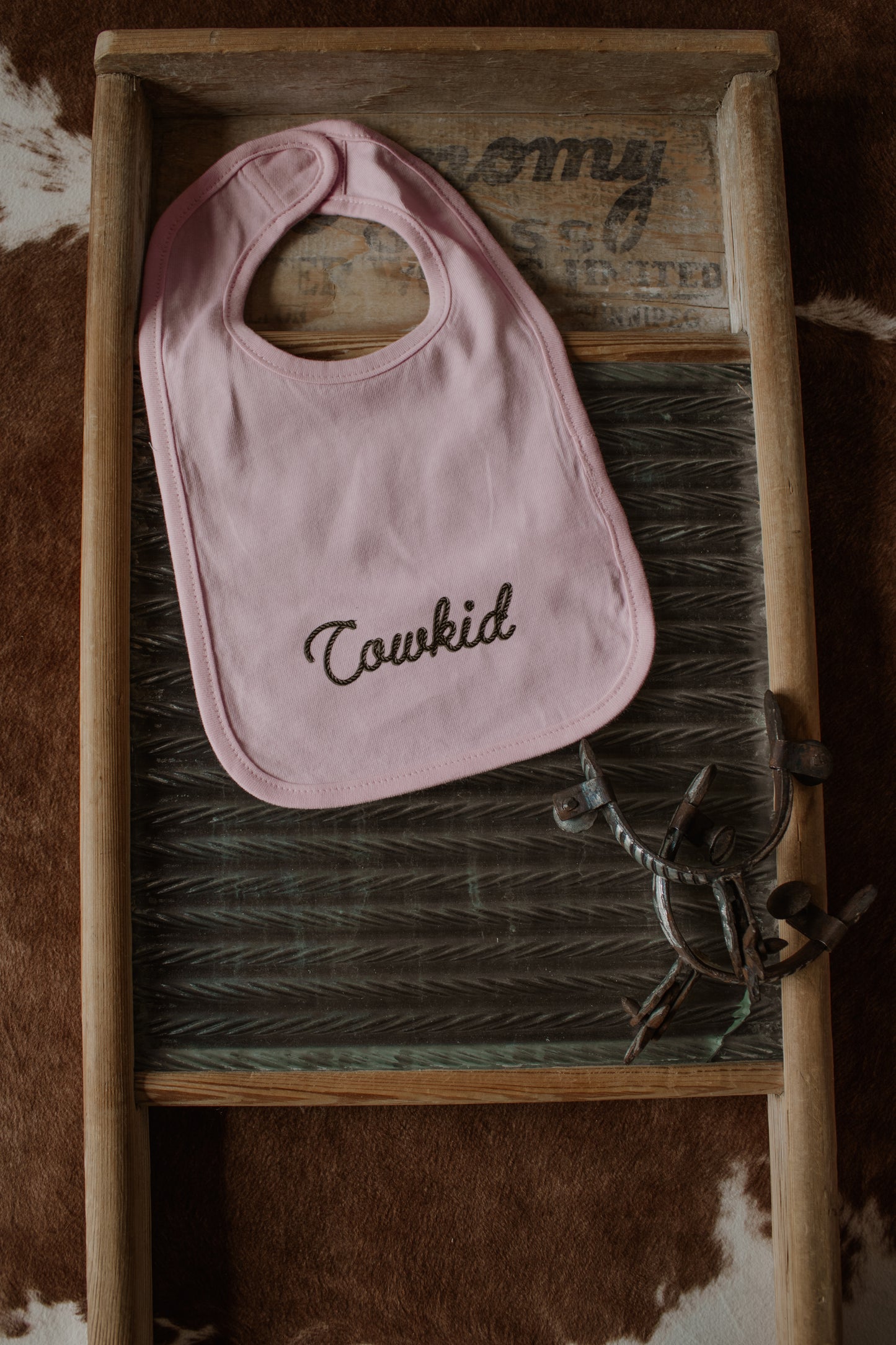 Cowkid Bib - Pink