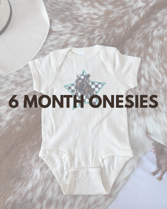 6 Month Onesies