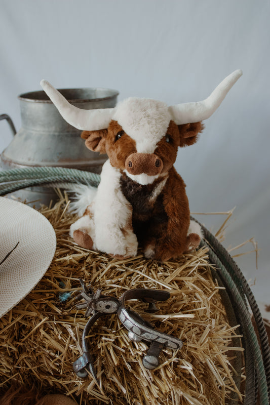 Longhorn Cow Plush - 18 cm