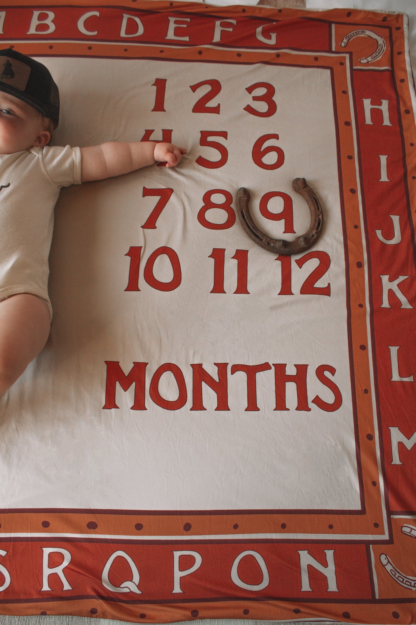 Cowboy Milestone Blanket
