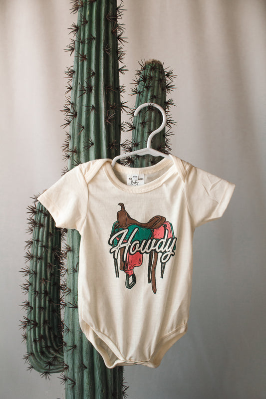 3-6M Howdy Saddle Tee