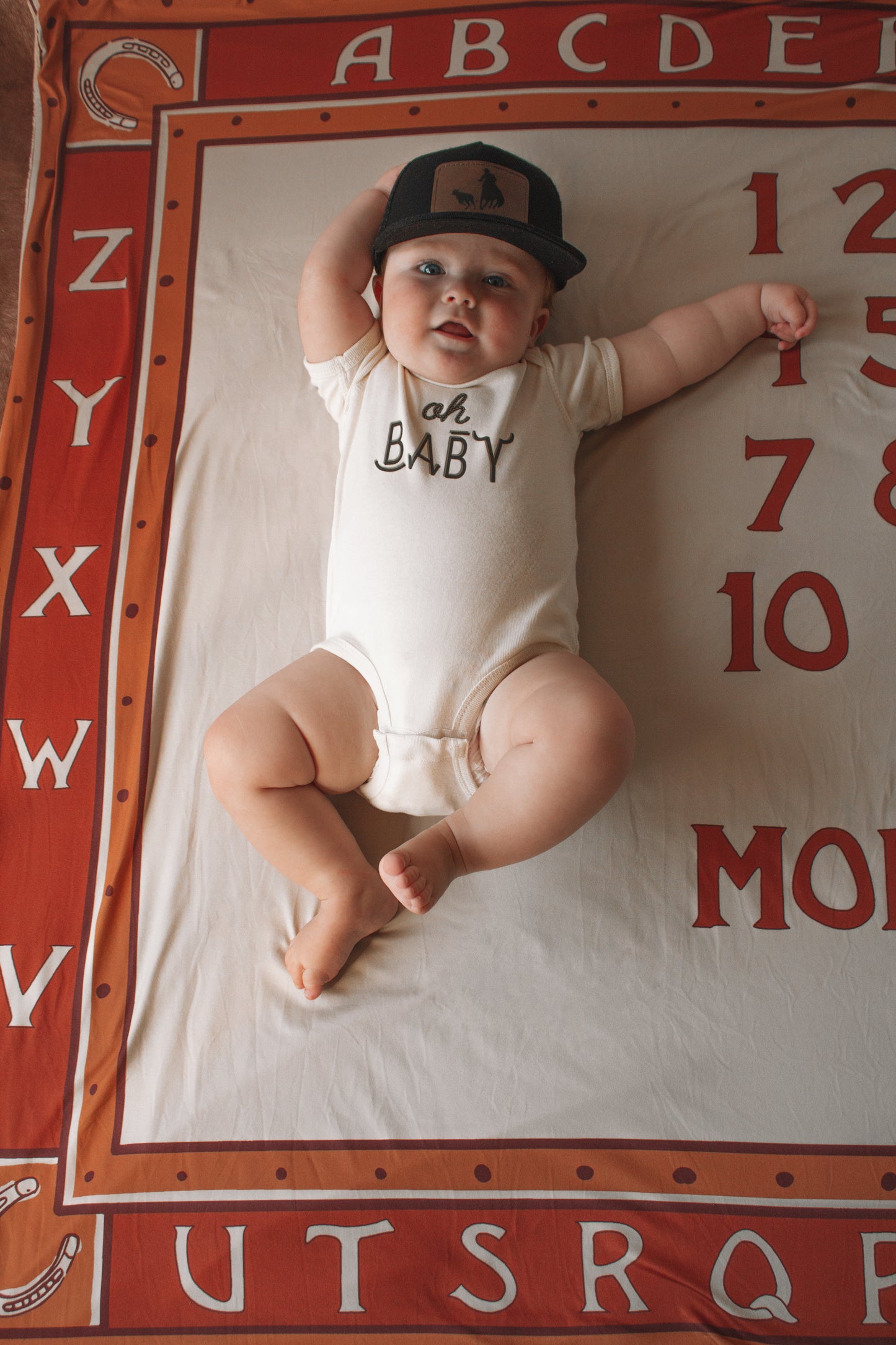 Cowboy Milestone Blanket