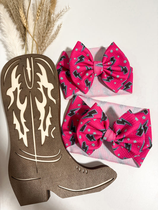 Lightning Bolt Head Wrap Bow
