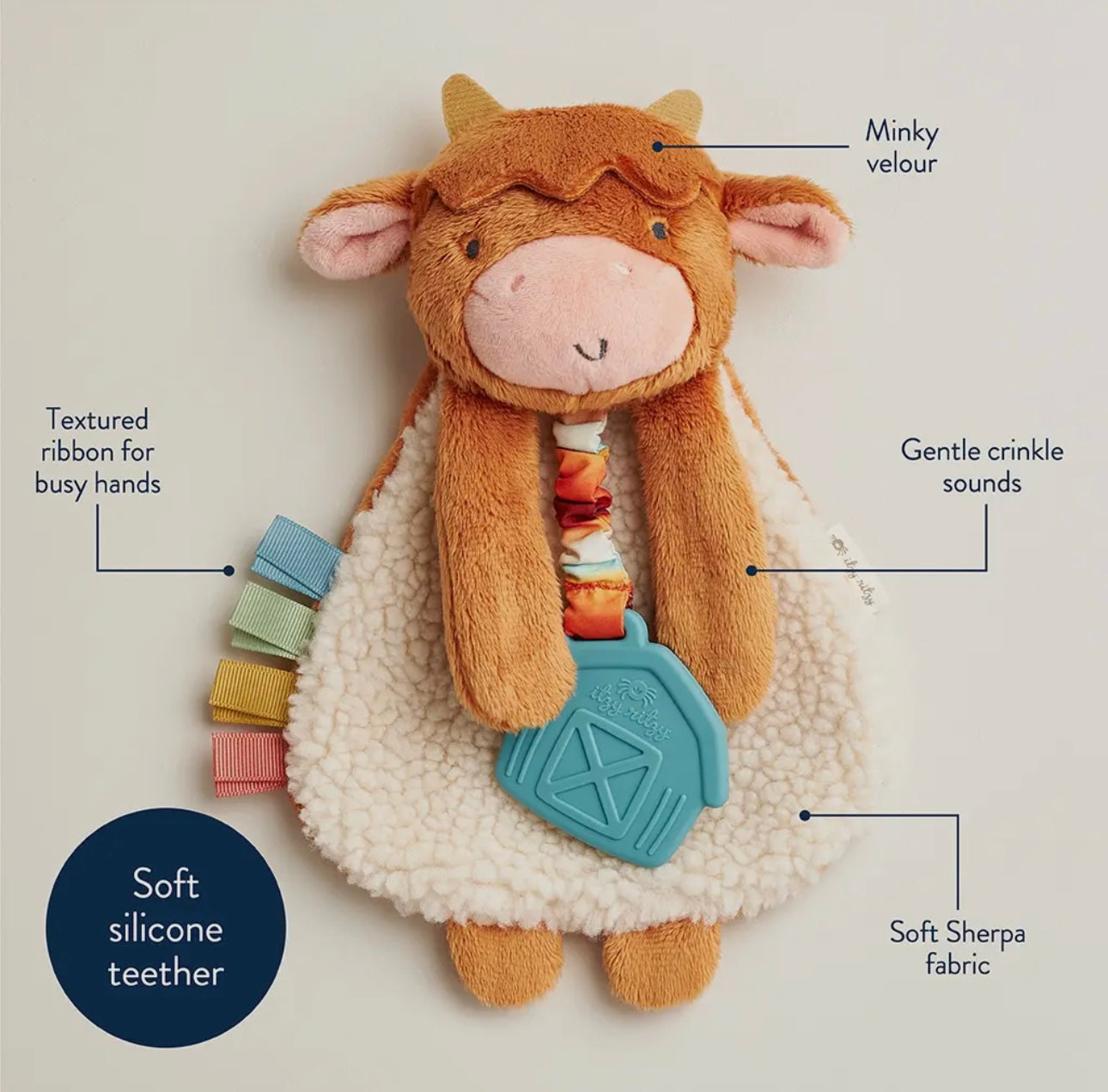 Wyatt The Highland Cow Itzy Friends Lovey™