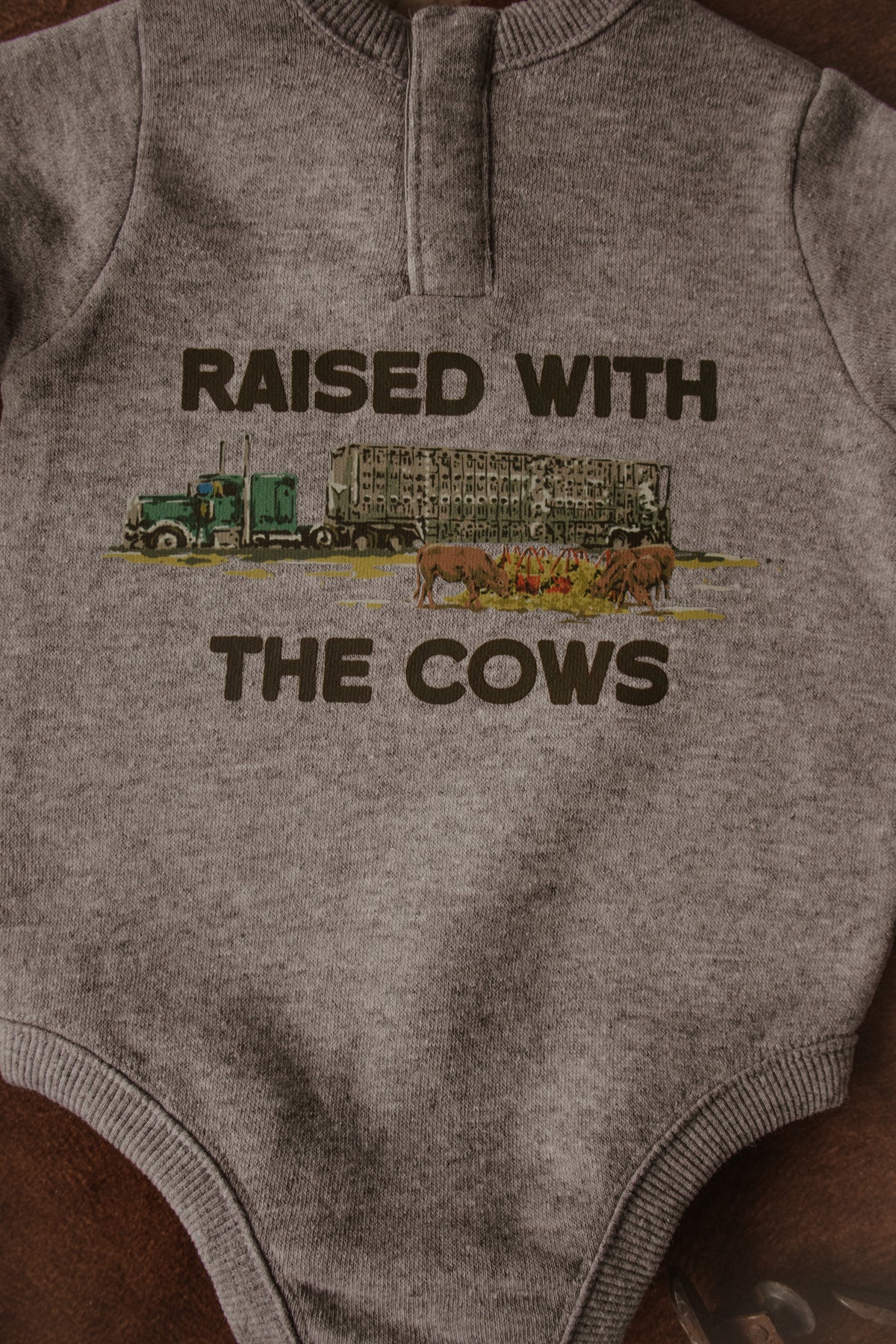 Raised With The Cows Infant Fleece Crewneck Sweatshirt PREORDER - SHIPS IN 5 BUSINESS DAYS