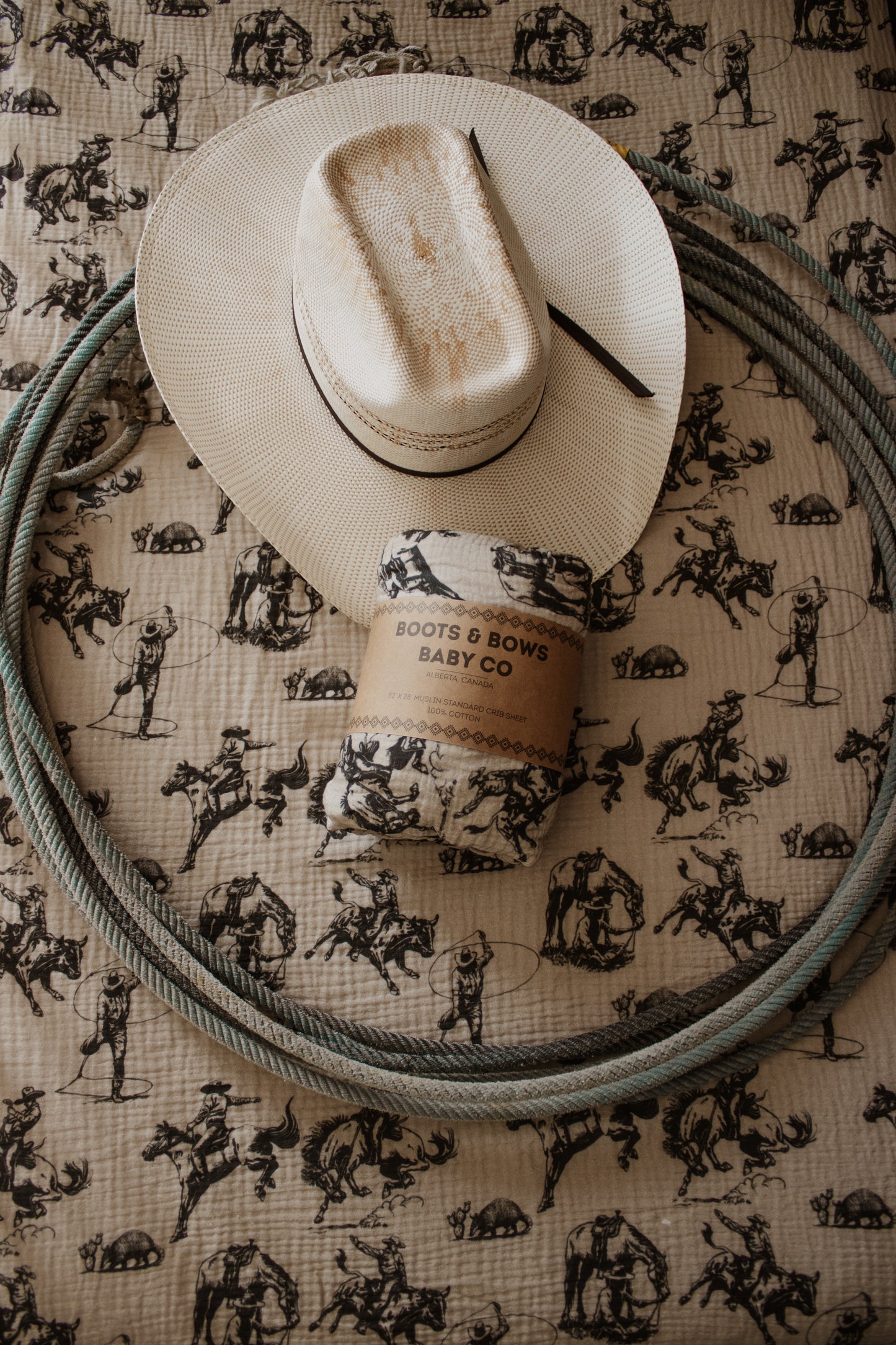 Retro Western Crib Sheet